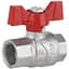 Кран кульовий Thermo Alliance Forte 1/2" ВВ прямий, PN40, метелик SF602W15 - мініатюра 1