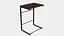 Столик Терри Ferrum-decor 650x440x330 Черный металл ДСП Венге Магия 16 мм (FRD-105316) - миниатюра 4