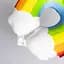 Подушка для шиї Rainbow U-подібна червоний HP-56-13R - мініатюра 2