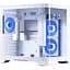 Корпус 1stPlayer UV5, White, без БЖ, Mini Tower, Micro ATX / Mini ITX, 2xUSB 3.0, макс. CPU - 157 мм / VGA - 330 мм, 3x120 мм ARGB, бічна та передня панель із загартованого скла (UV5-WH-2FC7R-W-1FC7-W) - мініатюра 1
