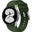 Ремінець для Samsung Galaxy Watch 5 44mm - темно-зелений ширина кріплення 20мм силікон Watchbands Galaxy Classic (W43-7WB22497992) - мініатюра 1