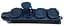 Розетка (колодка) четверна з кришкою Lumano Arctic WATERPROOF з/з IP44 16A чорна (black) (17947) - мініатюра 1