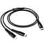 Дата кабель Hoco X123 Victory 2in1 Type-C to Lightning/Type-C 3A (1m) - миниатюра 6