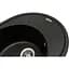 Каменная мойка Ventolux Monica Black Matt Quartz 620x500x220 мм - миниатюра 5