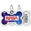 Адресник для собак і котів Waudog Smart ID з QR паспортом, NASA21, L, 40х28 мм - мініатюра 1