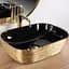 Умивальник Rea Belinda 33x46,5 black/gold brush (REA-U8780), Структурна - мініатюра 2