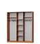 Шкаф-купе трехдверный MebelStar Стандарт AL 3 Зеркала 180x60x210 см Аляска белый (MBS-2968) - миниатюра 2