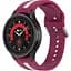 Браслет D2 для Samsung Galaxy Watch 5 - темно-красно-розовый ширина крепления 20мм силикон Watchbands (W16-8WB12312664) - миниатюра 1