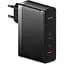Зарядний пристрій Baseus GaN5 Pro 140W 1xUSB/2xUSB-C Ports + USB C-C 240W Cable Black (CCGP100201) - мініатюра 1