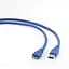 Кабель USB 3.0 AM - microUSB (5P), 0.5 м, синій, Cablexpert (CCP-mUSB3-AMBM-0.5M) - мініатюра 1