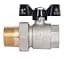 Кран кульовий Thermo Alliance "Американка" Base 1"ВЗ прямий, PN40, метелик SD221W25 - мініатюра 2