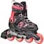 Ролики Rollerblade Microblade SL 36.5-40 Black/Pink (1012-86B0751540-ND02-36.5-40) - мініатюра 1