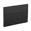 Панель змиву Koer KT-0603-05 240x160x10mm пластикова, кнопка лінійна KR5320, Чорний матовий - мініатюра 1
