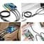 Дата кабель USB 2.0 AM to Lightning + Micro 5P + USB-C 1.2m 100W nylon black XoKo (SC-3100) - мініатюра 10