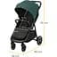 Прогулочная коляска Kinderkraft Route Platinum Grey серая (00-00305124) - миниатюра 17