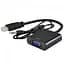 Конвертер відеосигналу HDMI to VGA + аудіо Чорний - мініатюра 1