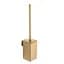 Йоржик для унітазу VBI Quadro brushed gold VBI-040122BG, Золотий - мініатюра 1