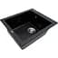 Каменная мойка Ventolux Amore Black Quartz 500x410x190 мм - миниатюра 1