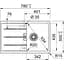 Кухонная мойка Franke Centro, фрагранит, прямоугольник, с крылом, 780х500х200мм, чаша - 1, накладная, CNG 611-78, серый камень - миниатюра 2