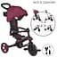 Велосипед детский Globber Explorer Trike Foldable 4в1 до 20 кг бордовый (732-202-2) - миниатюра 3