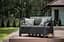 Диван пластиковий садовий Keter Corfu II Love seat графіт - мініатюра 6