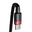 Кабель Baseus Cafule Cable Type-C to Type-C PD2.0 100W 20V 5A 2m CATKLF-AL91 Red-Black - миниатюра 3