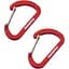 Брелок-карабін Munkees 3251 Flat Wiregate 4х40 мм пара Red (1012-3251-RD) - мініатюра 1