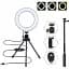 Держатель с кольцевым освещением Grand MY100 Kit3 Bluetooth 6" 12 cm Stand + 83 cm Selfie Stick - миниатюра 5