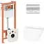 Набір Q-tap Nest 4 в 1 підвісний унітаз Swan Ultra Quiet 520x360x320 + комплект інсталяції QT16335180W48203 - мініатюра 1