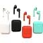 Наушники Airpods i12 беспроводные 5.0 (TWS) сенсорные с кейсом Touch & Window - миниатюра 1