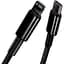 Кабель Baseus Tungsten Gold USB-C to Lightning 2m Black (CATLWJ-A01) [82115] - миниатюра 3