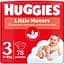 Набір підгузків Huggies Little Movers 3 (4-9 кг) 156 шт. (2 п. по 78 шт.) - мініатюра 2