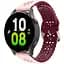 Ремінець для Samsung Galaxy Watch 5 Pro 45mm - рожево-темно-червоний ширина кріплення 20мм силікон Watchbands Flower (W35-1WB69551119) - мініатюра 1