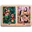 Деревянный пазл-вкладыш Ежики и медведи Ubumblebees (ПСД186) PSD186 в рамке - миниатюра 1