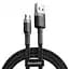 Кабель Baseus Cafule Cable USB to MicroUSB 2A 3m CAMKLF-HG1 Black-Grey - миниатюра 1