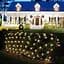 Gresonic 104 LED 1 м x 1,2 м Світло Сітчаста фіранка гірлянда Fairy Lights Тепле біле декоративне світло Для внутрішнього - мініатюра 1