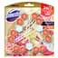 Блоки для чистки унитаза Domestos Aroma Lux Dahlia Flower&Dragon Fruit, 165 г (3 шт по 55 г) - миниатюра 1