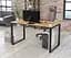 Письмовий стіл Loft Design Q-135 Black (Дуб Крафт золотий) - мініатюра 1