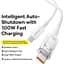 Кабель Baseus Explorer with Smart Temperature Control USB-C to USB-C 100w 2m Stellar White (P10319703221-01) [152043] - мініатюра 6