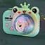 Фотокамера-генератор мильних бульбашок 9996 Children's camera Frog / Green - мініатюра 4