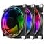 Вентилятор 120 мм GameMax RB300 чорний 3 шт. 120х120х22 мм RGB підсвічування 1200 об/хв до 24.6 дБ 4-pin/Molex/3-pin - мініатюра 1