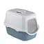 Stefanplast Cat toilet Cathy with filter - Закрытый туалет для котов с фильтром сине-стальной - миниатюра 1