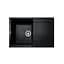 Кухонна мийка Adamant HORIZON чорна 780x495x230 мм, з крилом 78 см - мініатюра 1