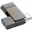 USB флеш накопичувач Hoco UD14 64GB 2 в 1 USB 3.2/ Type-C металевий сірий - мініатюра 1