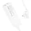 Мережевий подовжувач Hoco AC10A Barry PD65W GaN (2C2A with 1 socket) Desktop Charger White - мініатюра 3