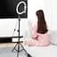 Кольцевая лампа Baseus Live Stream Holder-floor Stand (30,5 см) CRZB12-B01 Black - миниатюра 3