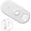 Беспроводное зарядное устройство для Baseus Smart 3 в 1 (Phone + Watch + Pods) 18W WX3IN1-C02 White - миниатюра 5