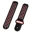 Спортивний ремінець з перфорацією Primo для годинника Garmin Forerunner/Approach Black Red - мініатюра 3