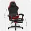 Кресло Cabro C504 Black-Red (ткань) - миниатюра 6