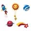 Музыкальный мобиль BabyOno Космос с электронным механизмом (794) - миниатюра 2
